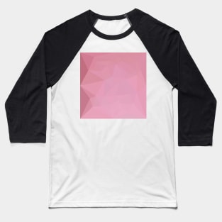 Rosy Brown Abstract Low Polygon Background Baseball T-Shirt